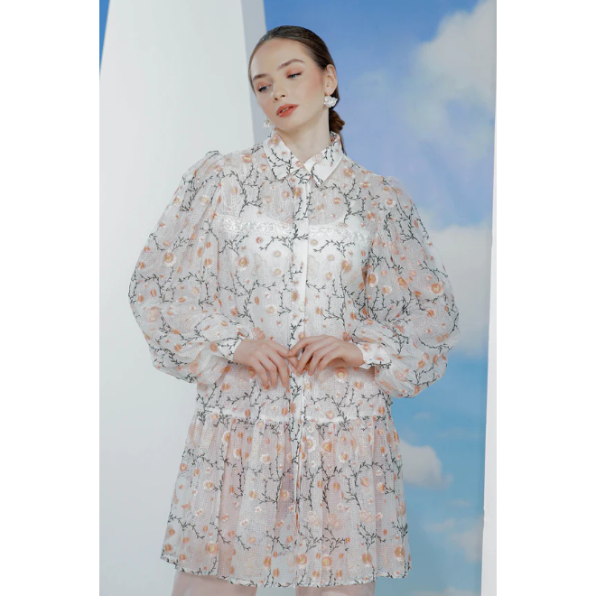 Misha Lace Shirt - Pink S M L XL XXL buttonscarves series voal frozen dream park tapis yura bag swea