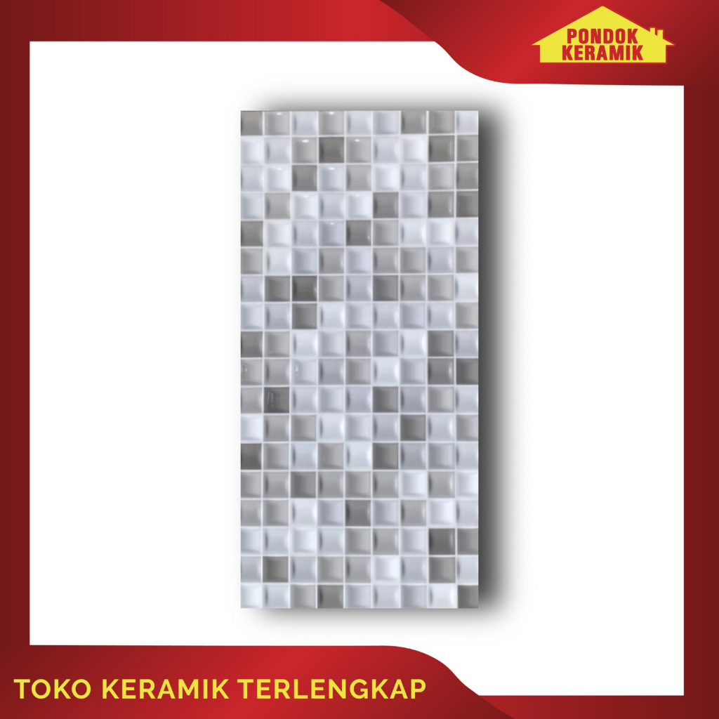 Keramik Dinding Habitat 25x50 Clarity Grey