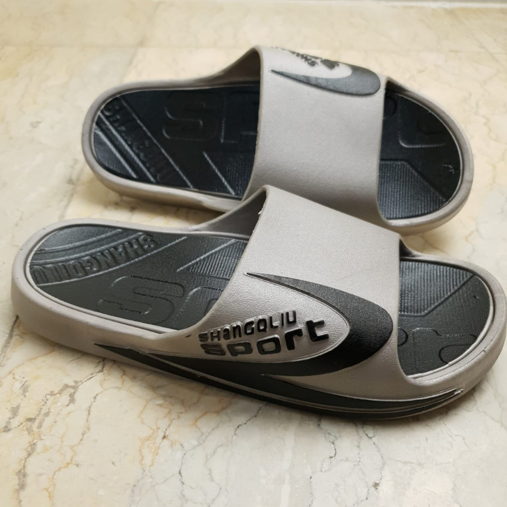 Sandal Slop Karet PCU Pria motif Shangoliu SPORT MKY 2296 40-44