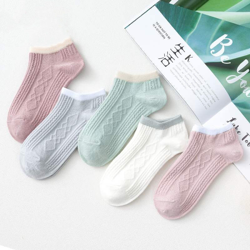 IMPORT Kaos Kaki Wanita Dewasa Remaja Polos / Kaos Kaki Pendek Semata Kaki Korea Sock