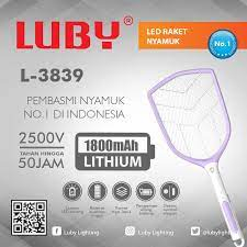 LED RAKET NYAMUK ELECTRIK LUBY~PEMBASMI NYAMUK RECHARGEABLE