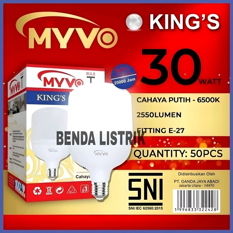 Lampu Led Myvo King 30 Watt - Led 30w Myvo King - Led Capsul 30w Myvo King