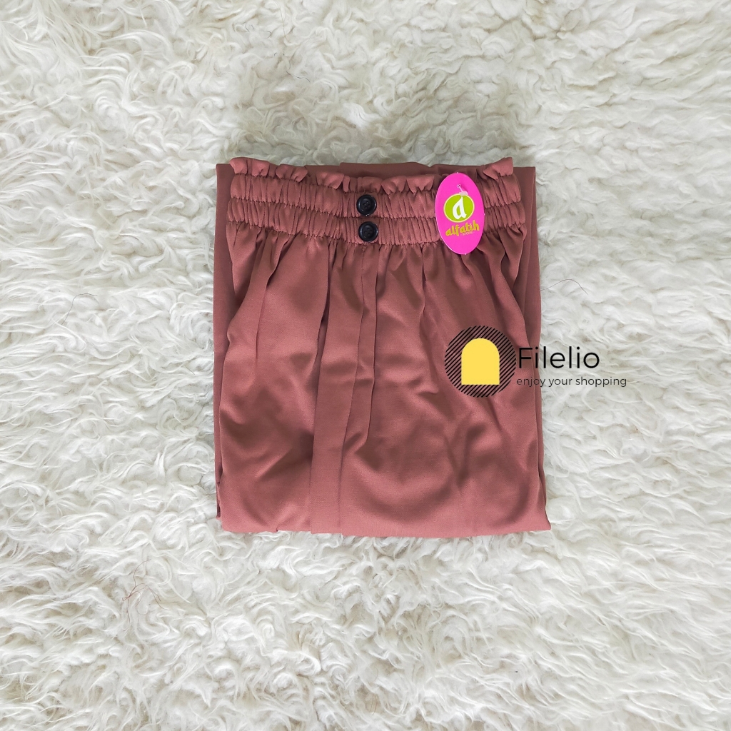 New Collection Celana Kulot Scuba Kancing Premium Korean Pants HIghwaist full karet