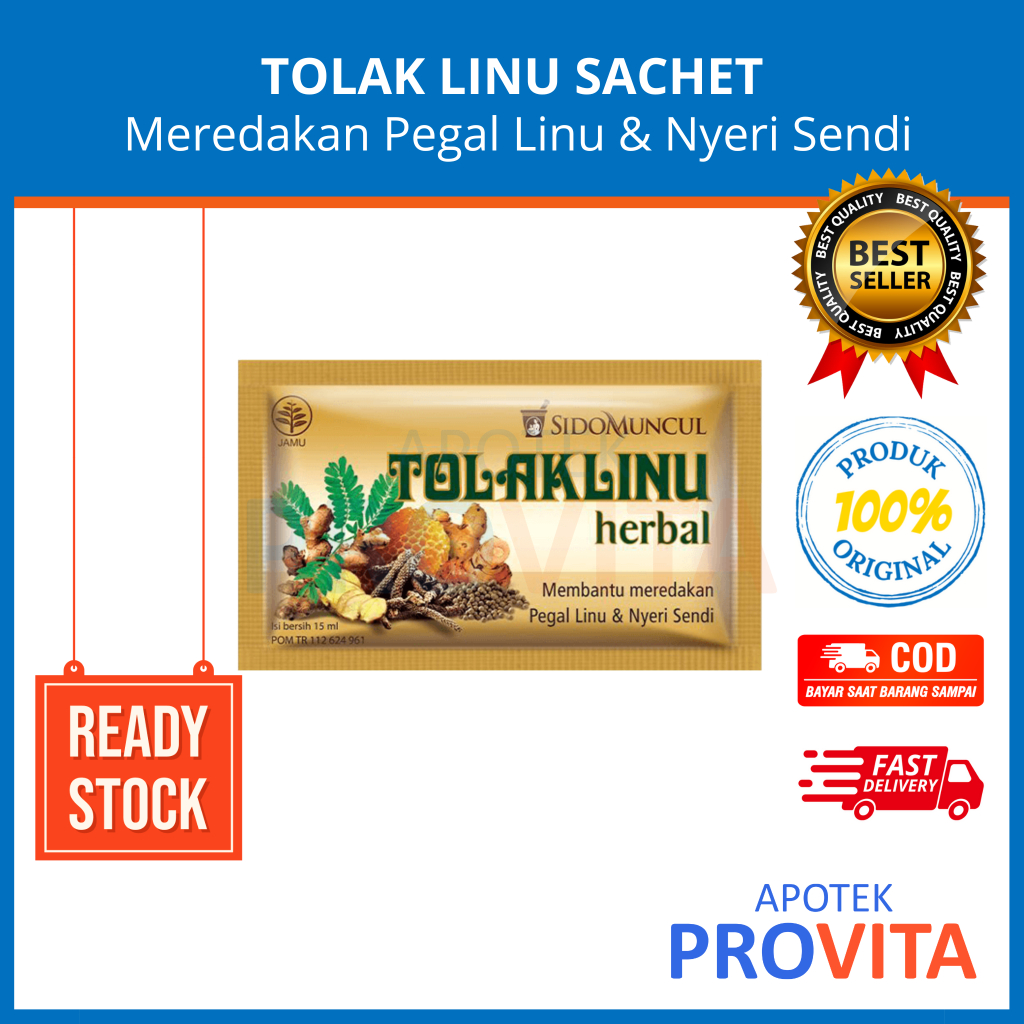 

TOLAK LINU SIDOMUNCUL SACHET - Obat Herbal Pegal Linu & Nyeri Sendi