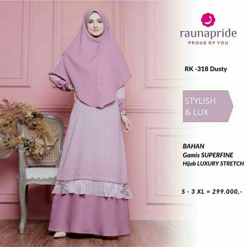 BAJU GAMIS RK 318 DUSTY BY RAUNA