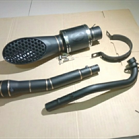 Knalpot Sakura Black BMX Cub Basic Supra Shogun Vega Jupiter Blade DLL