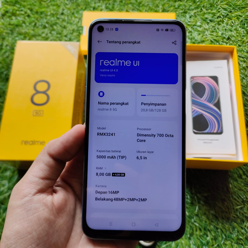 REALME 8 5G SECOND 8/128 GB HP SECOND HANDPHONE SECOND HP SEKEN HP BEKAS HP MURAH