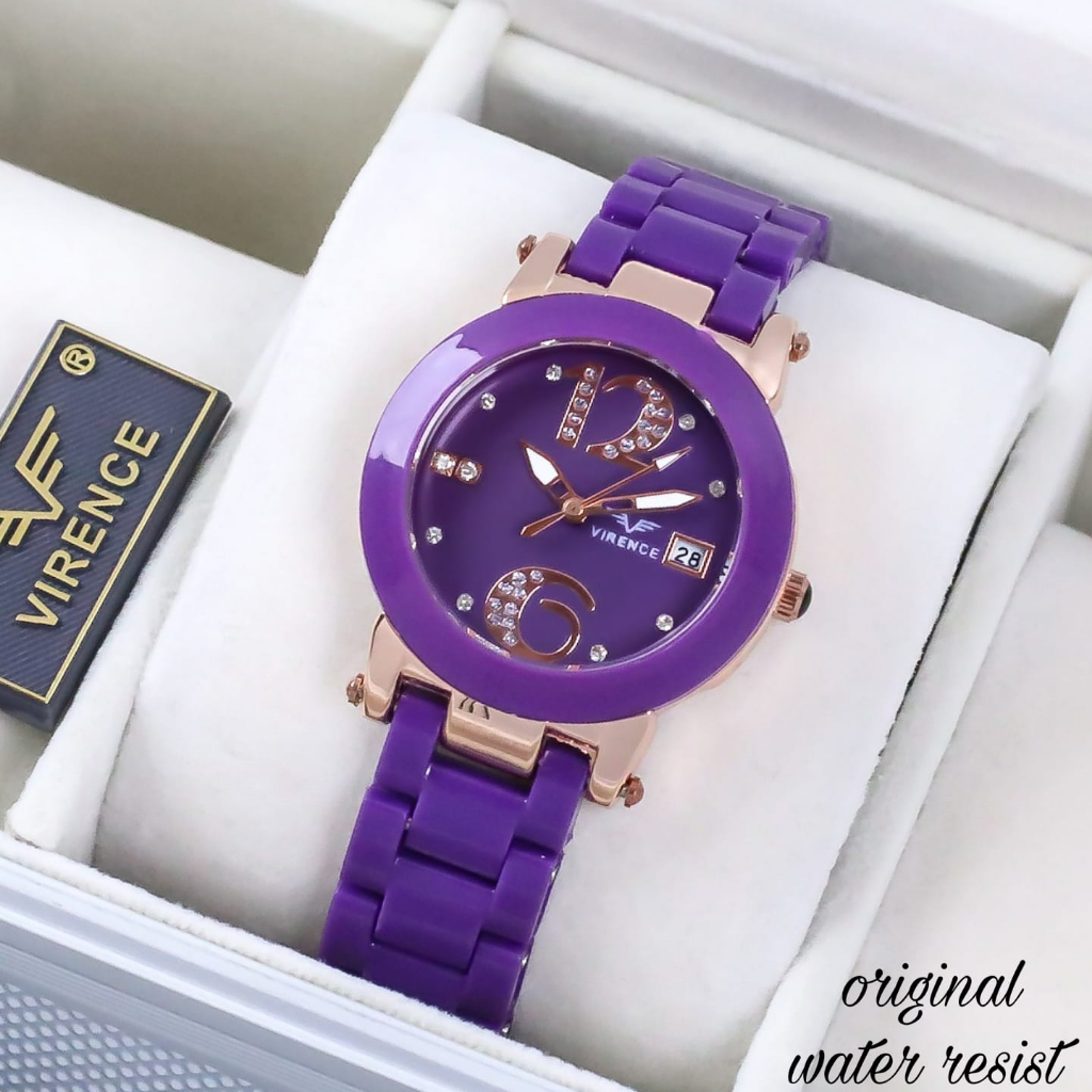 JAM TANGAN WANITA VIRENCE SL-001 RANTAI MIKA TANGGAL AKTIF