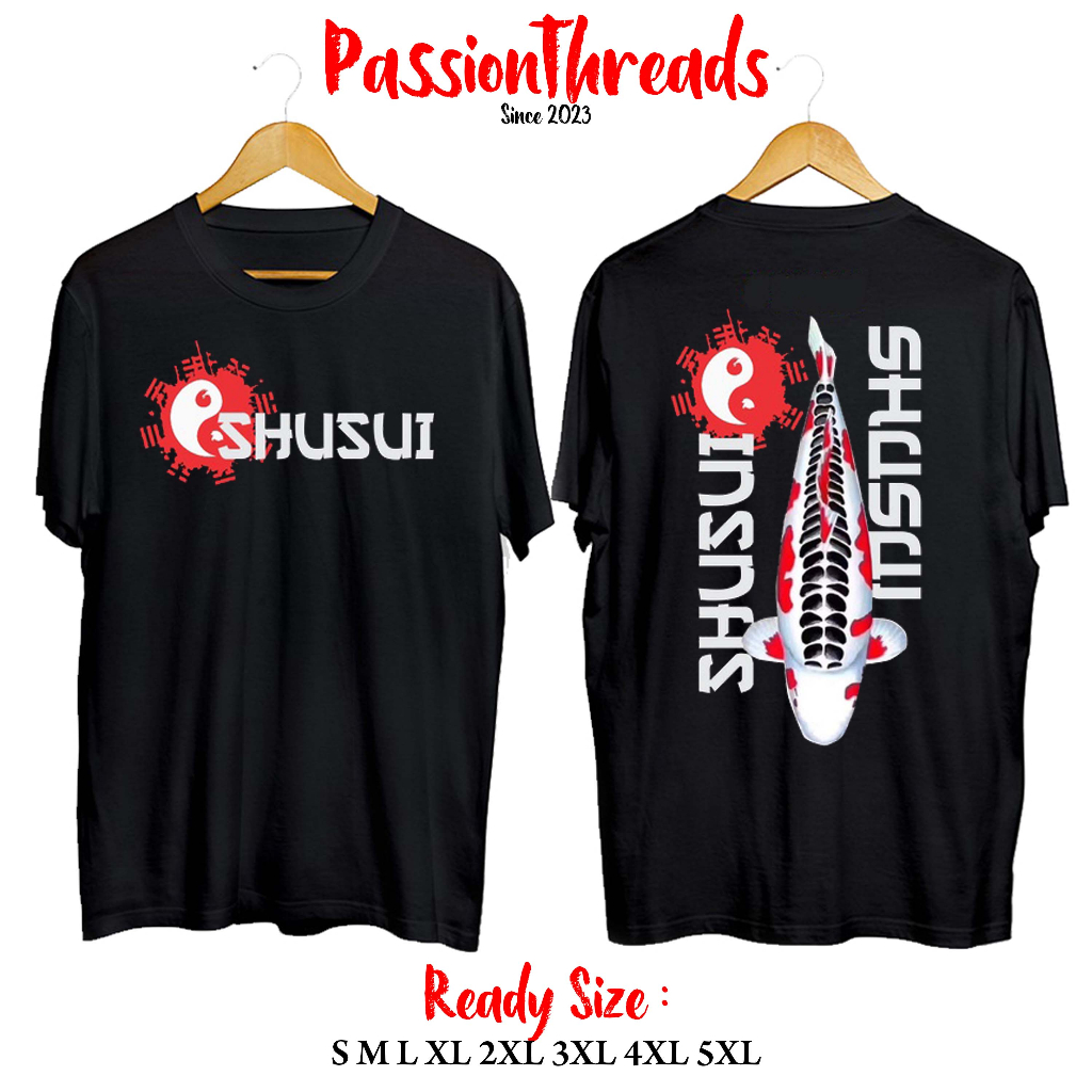 KAOS IKAN KOI SHUSUI JEPANG JUMBO ALL SIZE S M L XL 2XL 3XL 4XL 5XL