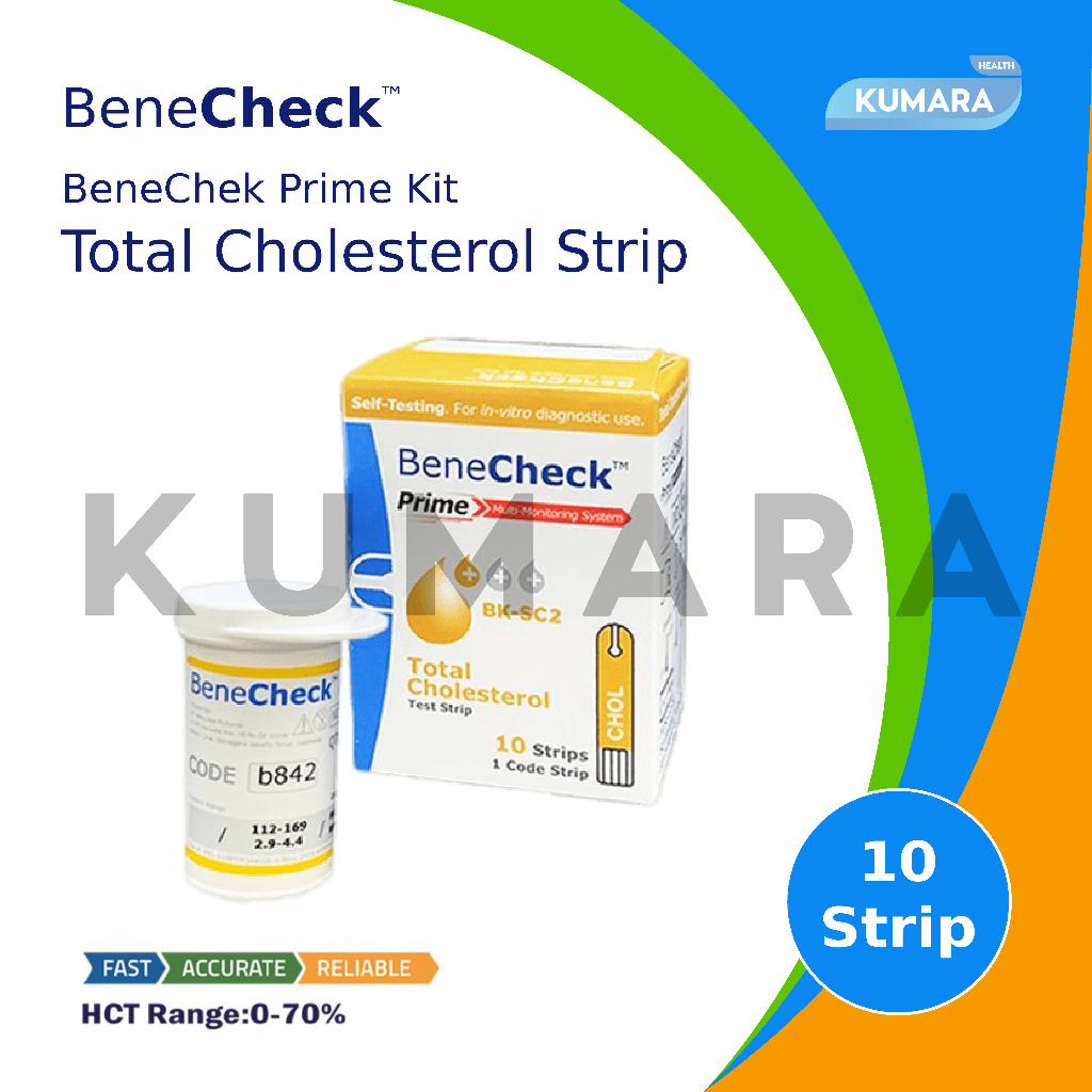BENECHECK - Strip Prime Cholesterol / Strip Kolesterol Benecheck Prime