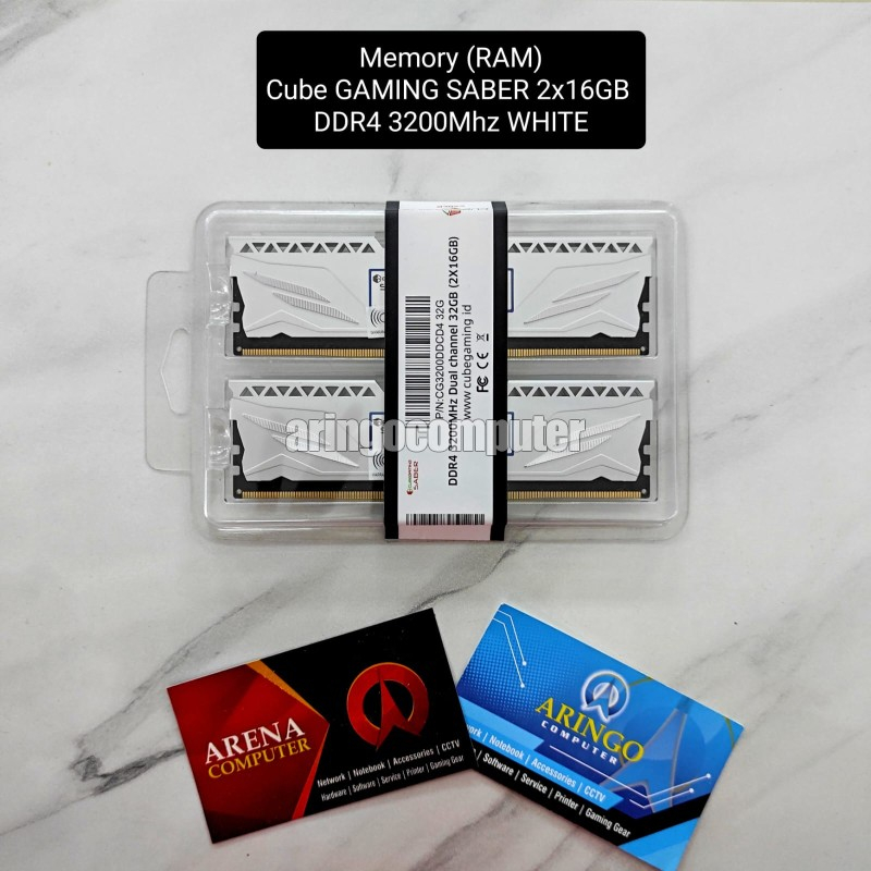 Memory (RAM) Cube GAMING SABER 2x16GB DDR4 3200Mhz WHITE