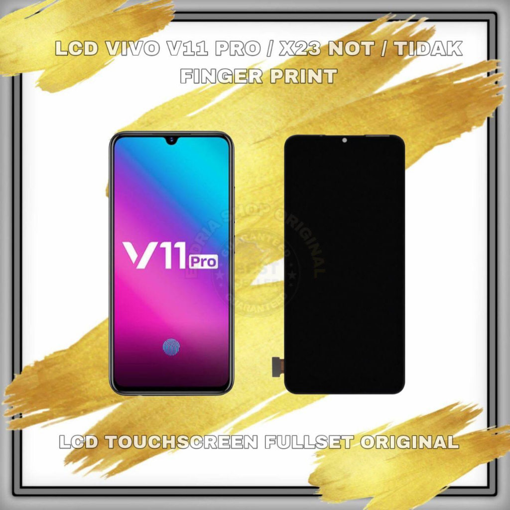 Lcd Touchscreen Vivo V11 Pro / X23 Not Finger Print Black Original New Fullset