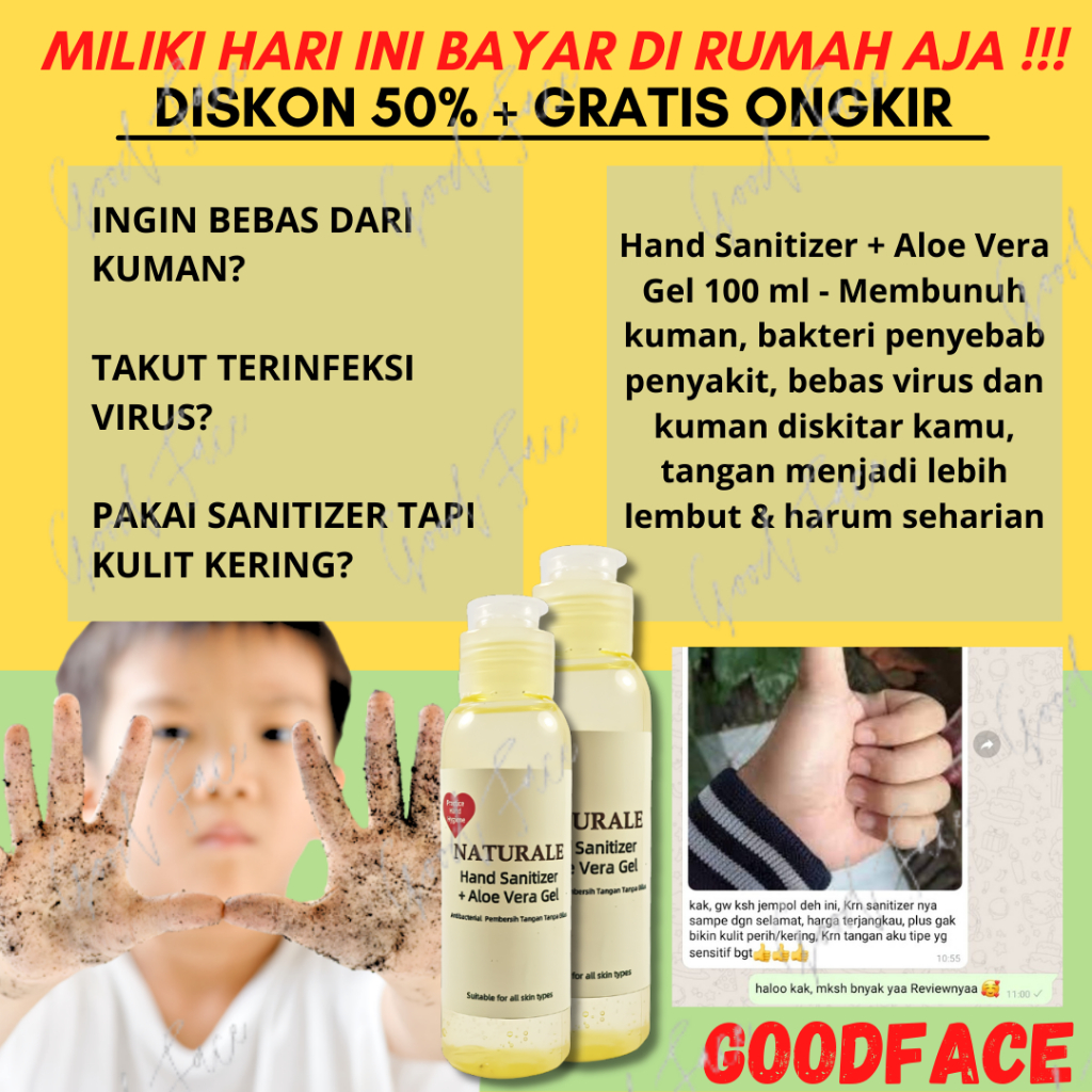 Hand Sanitizer + Aloe Vera Gel 100 ml