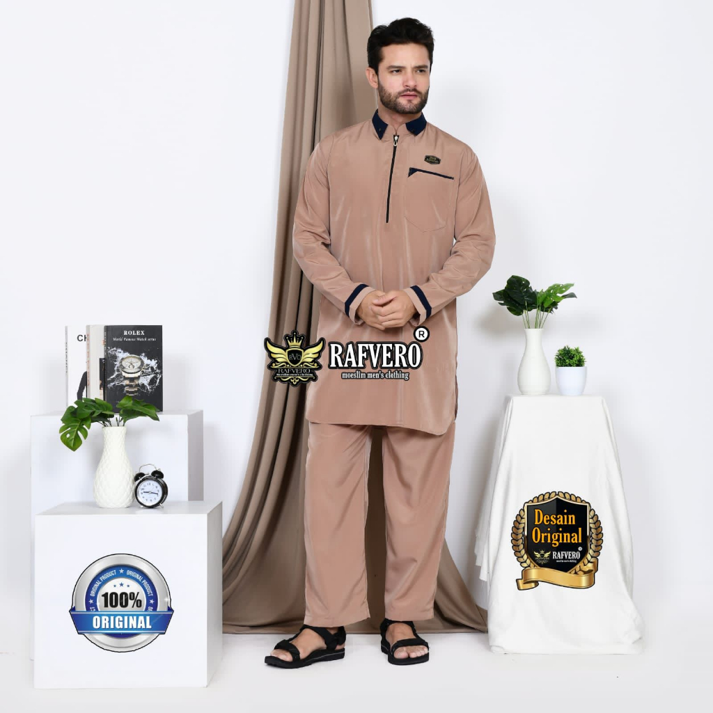 setelan baju koko pria - baju muslim pria - koko dewasa - kurta pakistan setelan