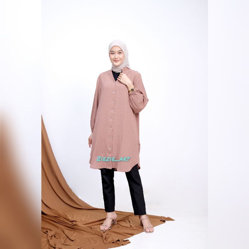 Tunik INARA-Tunik MEISA-Tunik polos premium-Long tunik-Tunik jumbo.