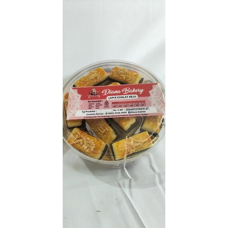 

Cookies Lapis coklat keju