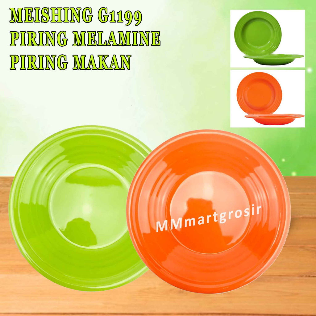 Meishing Piring / Piring Melamin Serbaguna / Piring Makan / G-1199