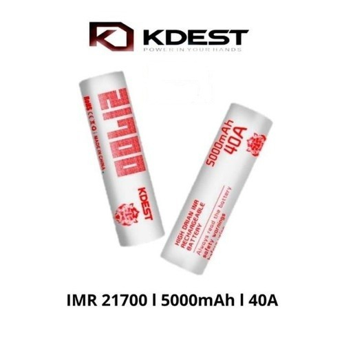 BATERAI KDEST 21700 AUTHENTIC PUTIH MERAH 40A 5000MAH