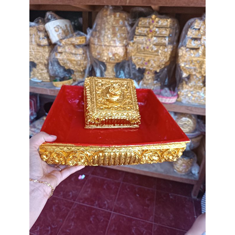 bokor slake kotak 30cm bokor fiber kundangan