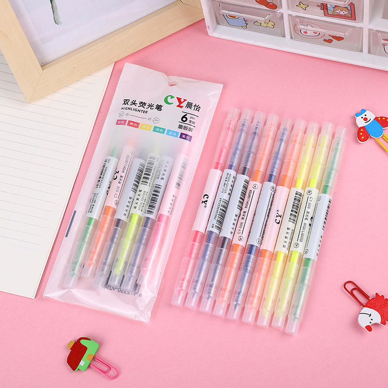 

Stabilo Double Tip 6 in 1 (6 Warna - 12 Warna) #ST032 / Highlighter Kepala Ganda / 1 Set Stabilo isi 6 Warna Berbeda