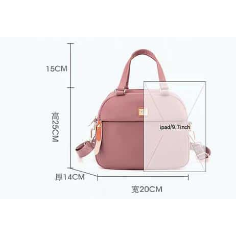 (PINK_IMP)  Colorfull New Import Tas fashion Wanita. 20x25 Detail Full brand emboss 5 ruang