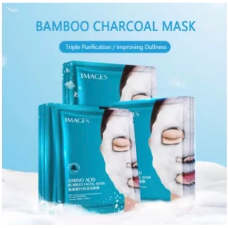 IMAGES Masker Bubble Original - Facial Bubble Mask Image - Bubble Amino Acid Mask - Masker Gelembung