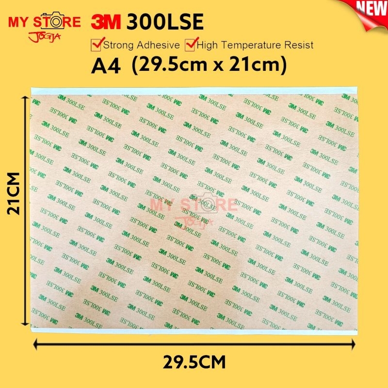 

Perekat double tape 3M 300LSE 10x10cm 12.2x12.2cm 10x20cm 20x20cm A4 21x29.7cm lem karet body kamera rubber grip lensa lcd camera hp sticker adhesive tape dua sisi perekat super kuat double dobel sided