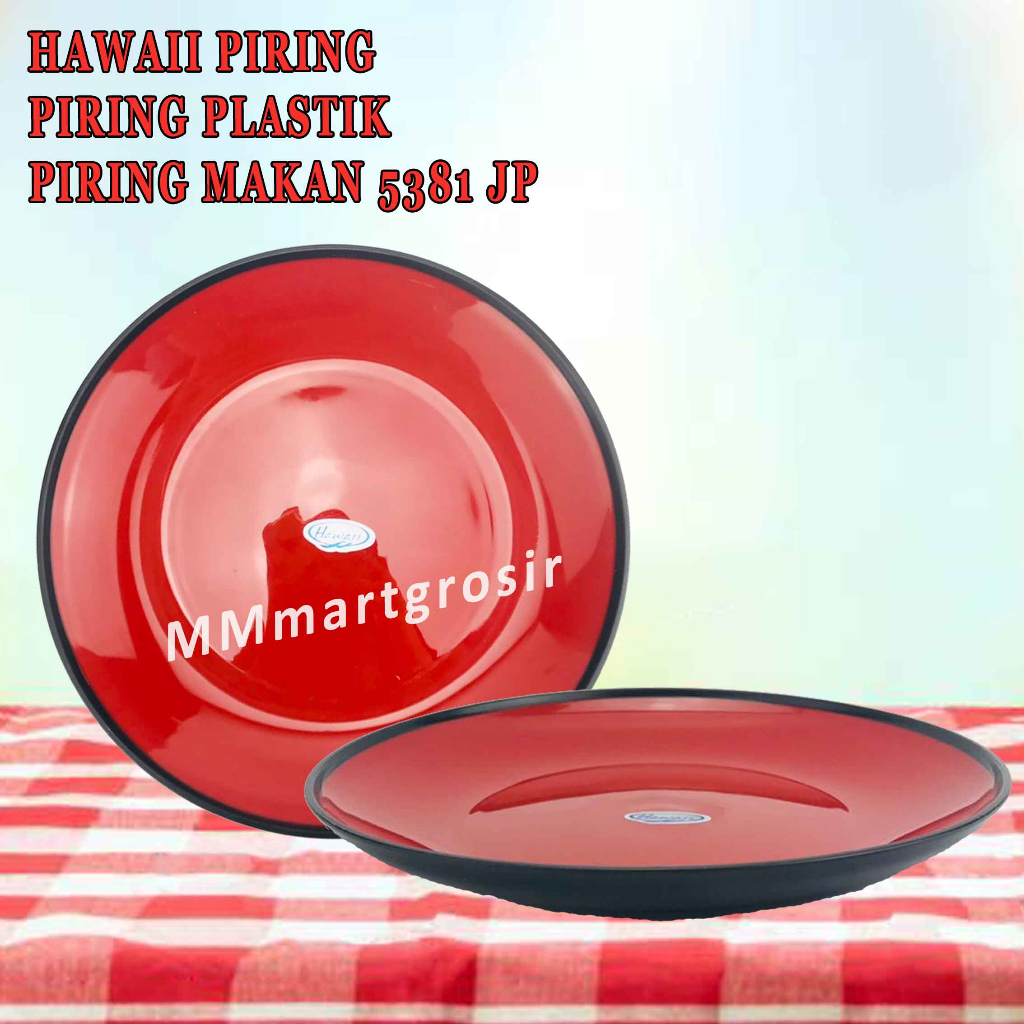 Hawaii Piring 5381 / Piring Plastik / Piring Serbaguna / Uk.23cm