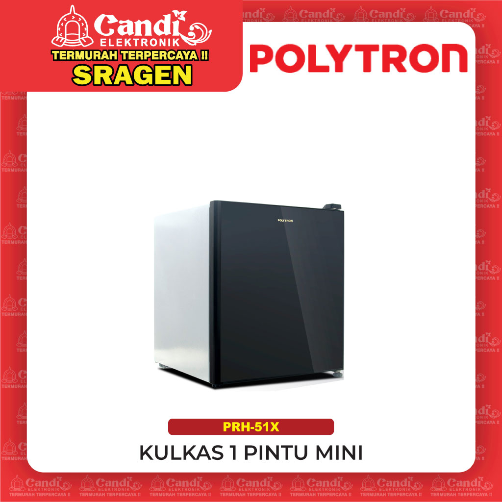 POLYTRON Kulkas 1 Pintu Portable Mini - PRH-51X