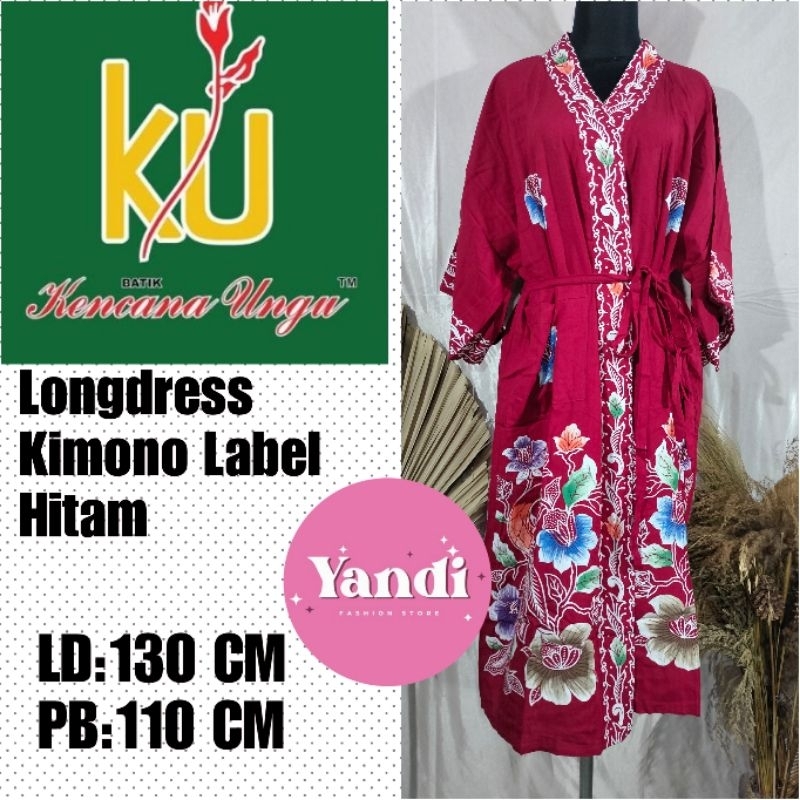 KENCANA UNGU ORI LONGDRESS KIMONO LD 130 CM LABEL HITAM DI