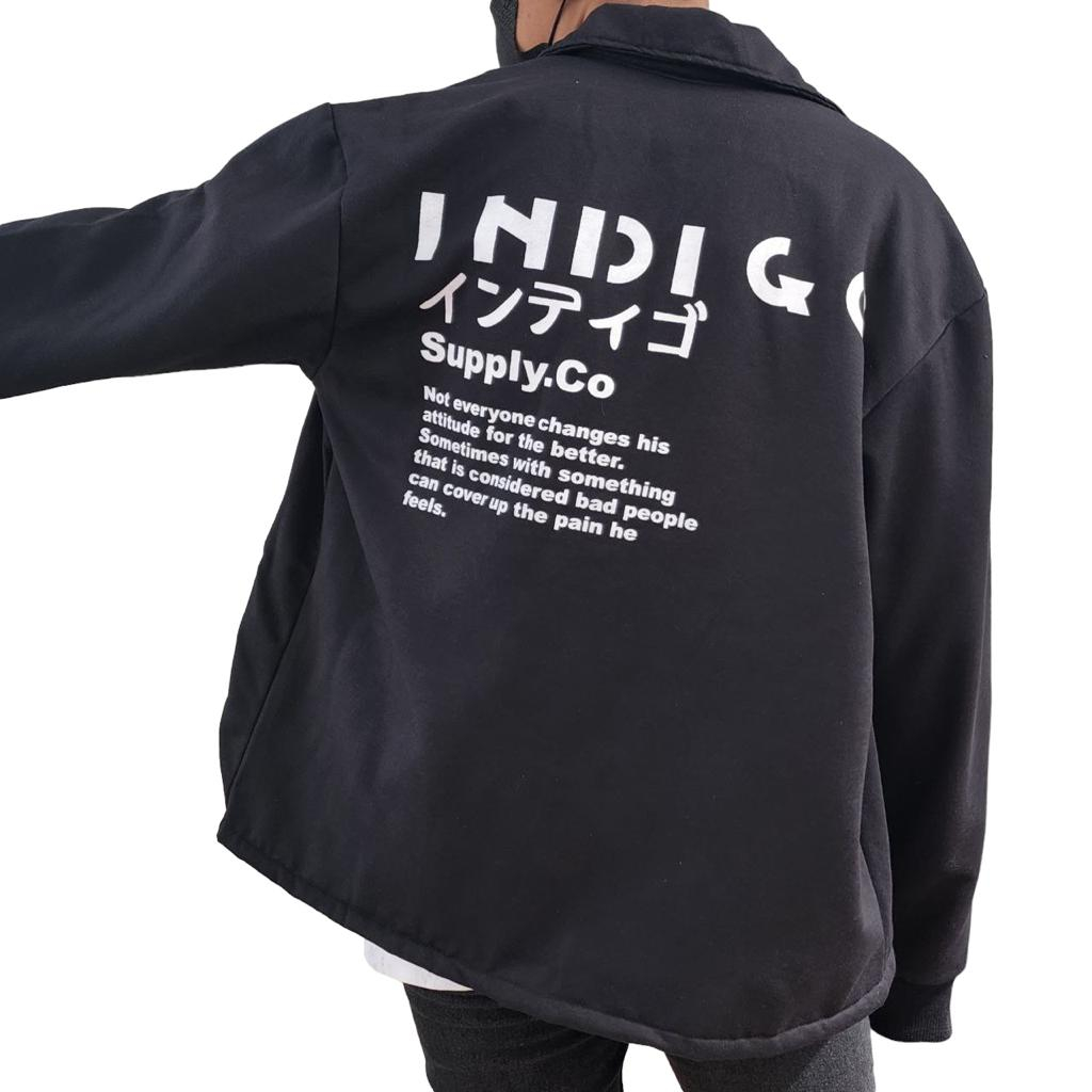 JAKET KARDIGAN PRIA | JAKET COACH INDIGOO JAPANESE STYLE