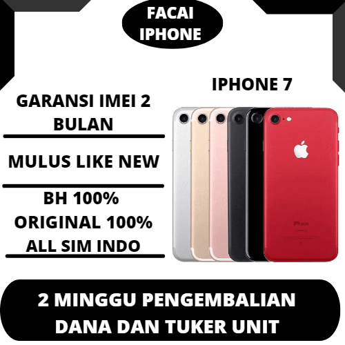iPhone 7 128GB second/Bekas Original 100% | Normal Mulus fullset  mulus like new 9%