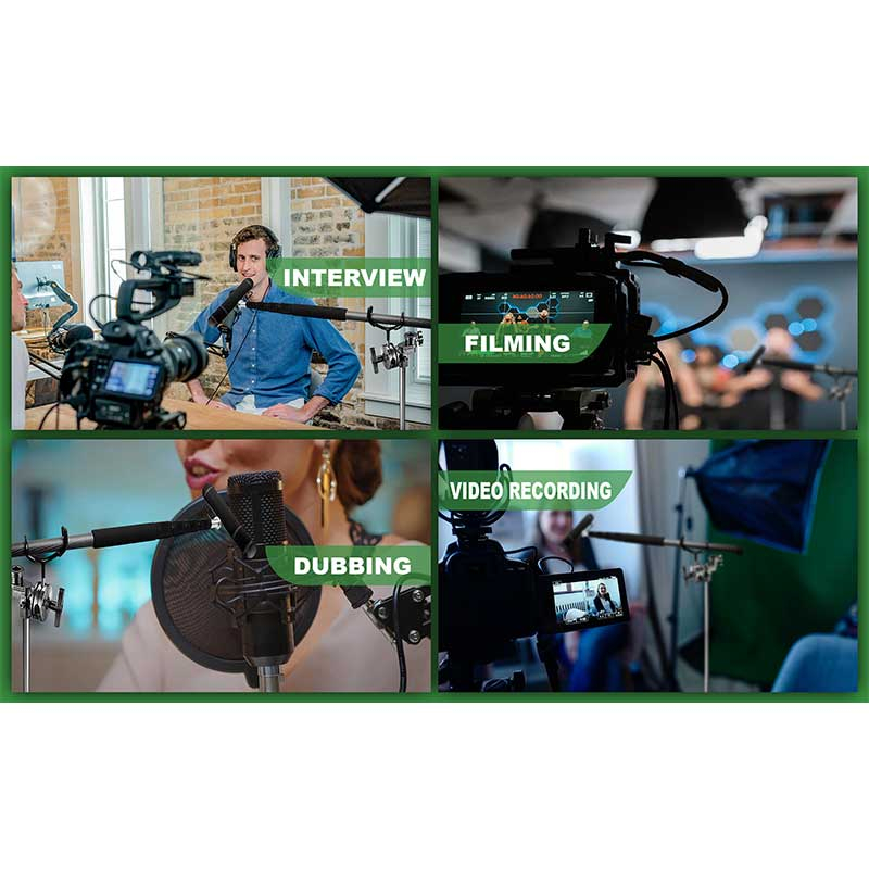 Microphone Boompole Holder Microphone Boom Pole Holder Metal For C-Stand Mic Stand