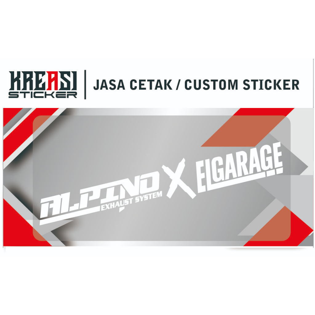 STIKER  ALPINO ELGARAGE
