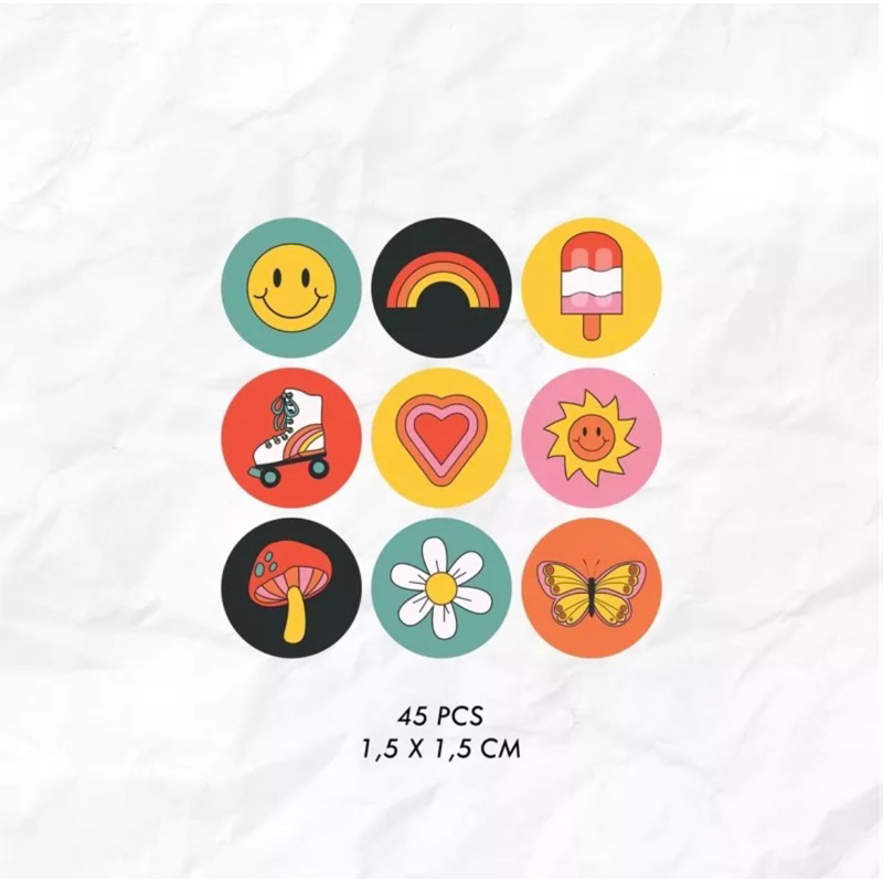 

Stiker bulat kecil