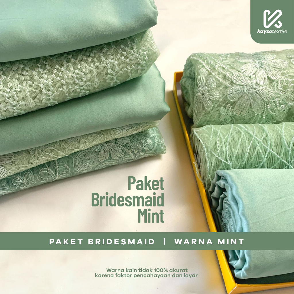 Paket Kain BRIDESMAID PREMIUM // Lamaran // Seragaman Keluarga // Wisuda Lengkap Satin Kebaya Brokat
