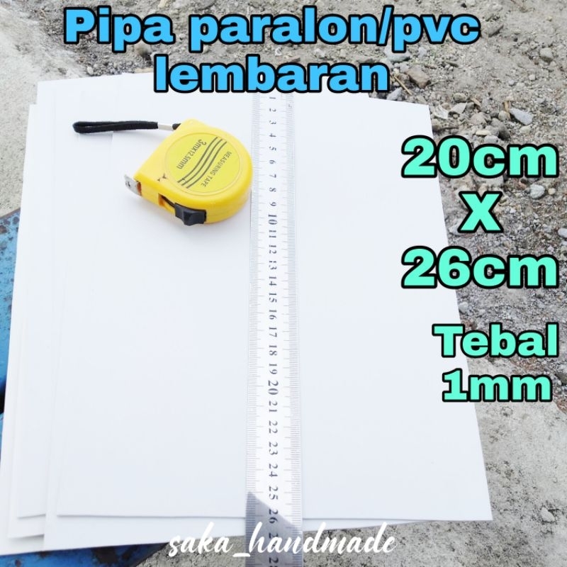 PIPA PARALON/PVC LEMBARAN (20cm X 26cm) TEBAL 1mm