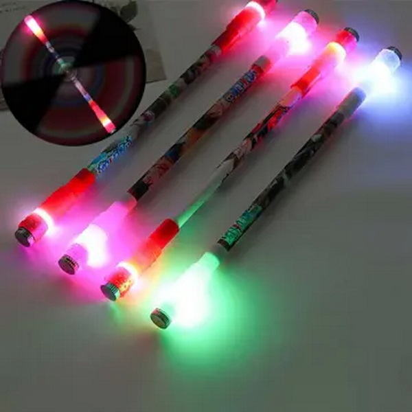 

Cool Rotating Ballpoint Pen Gaming Pen Spinning Pen / Pulpen Putar LED & Non LED Anti Stress Balance Tinta Hitam