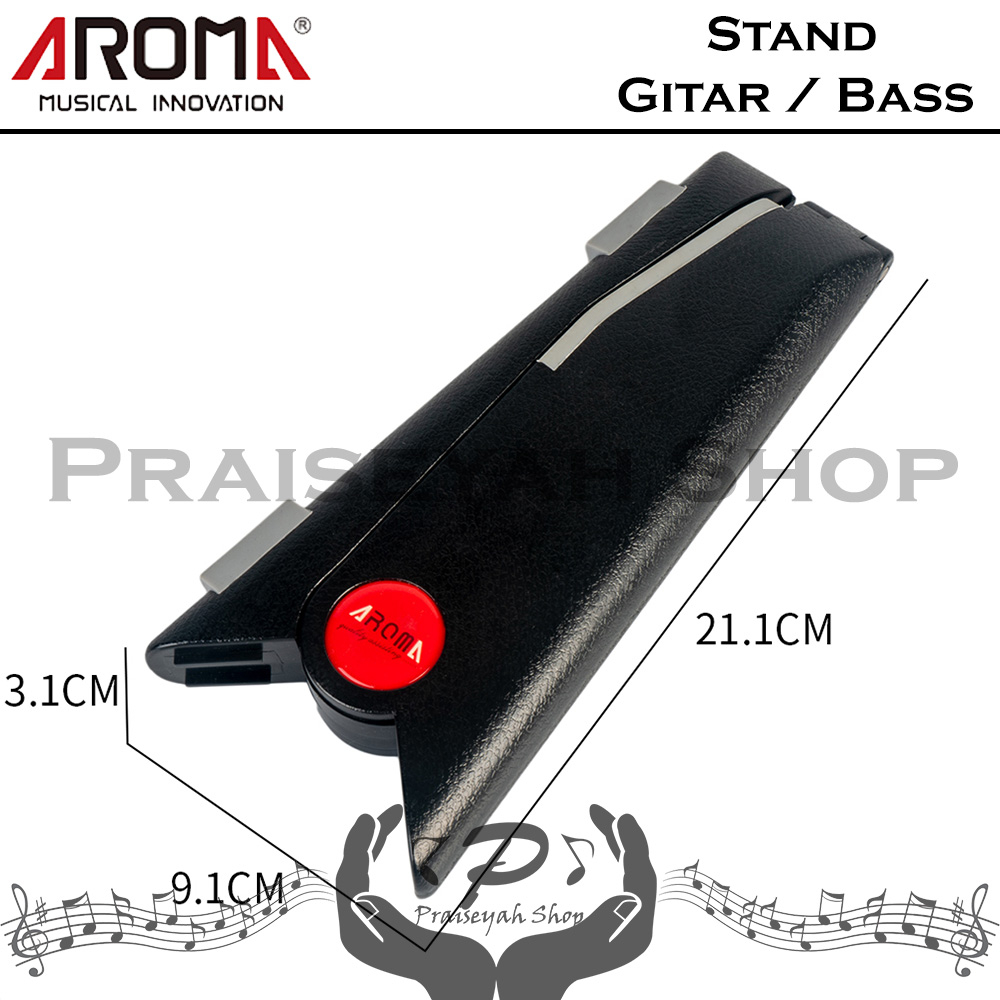 Stand Gitar atau Bass Aroma AGS-01 Akustik dan Elektrik