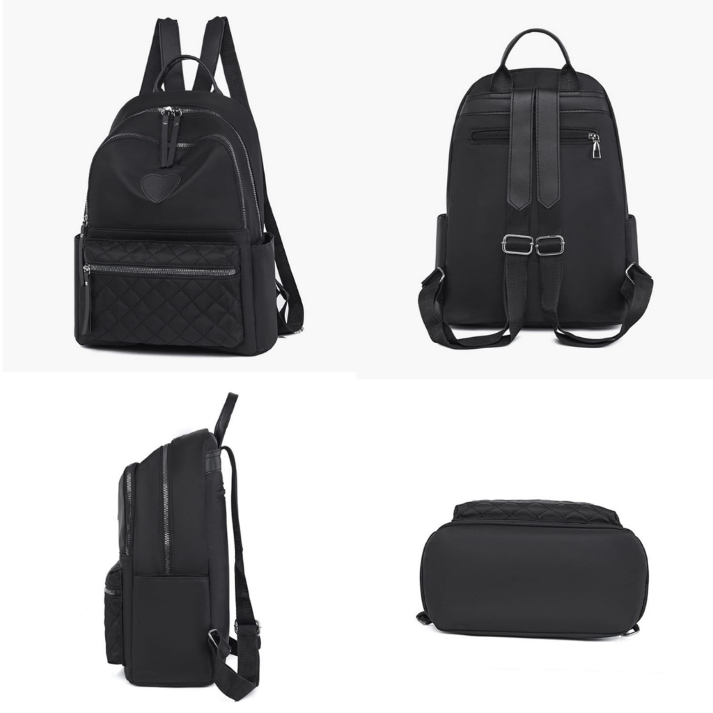 TAS RANSEL WANITA IMPORT ANTI AIR BACKPACK KOREA HITAM WELLINA TA844B5 GENDONG PUNGGUNG SEKOLAH REMAJA KOREA KULIAH KERJA PREMIUM KEKINIAN FASHION CEWEK MURAH BRANDED