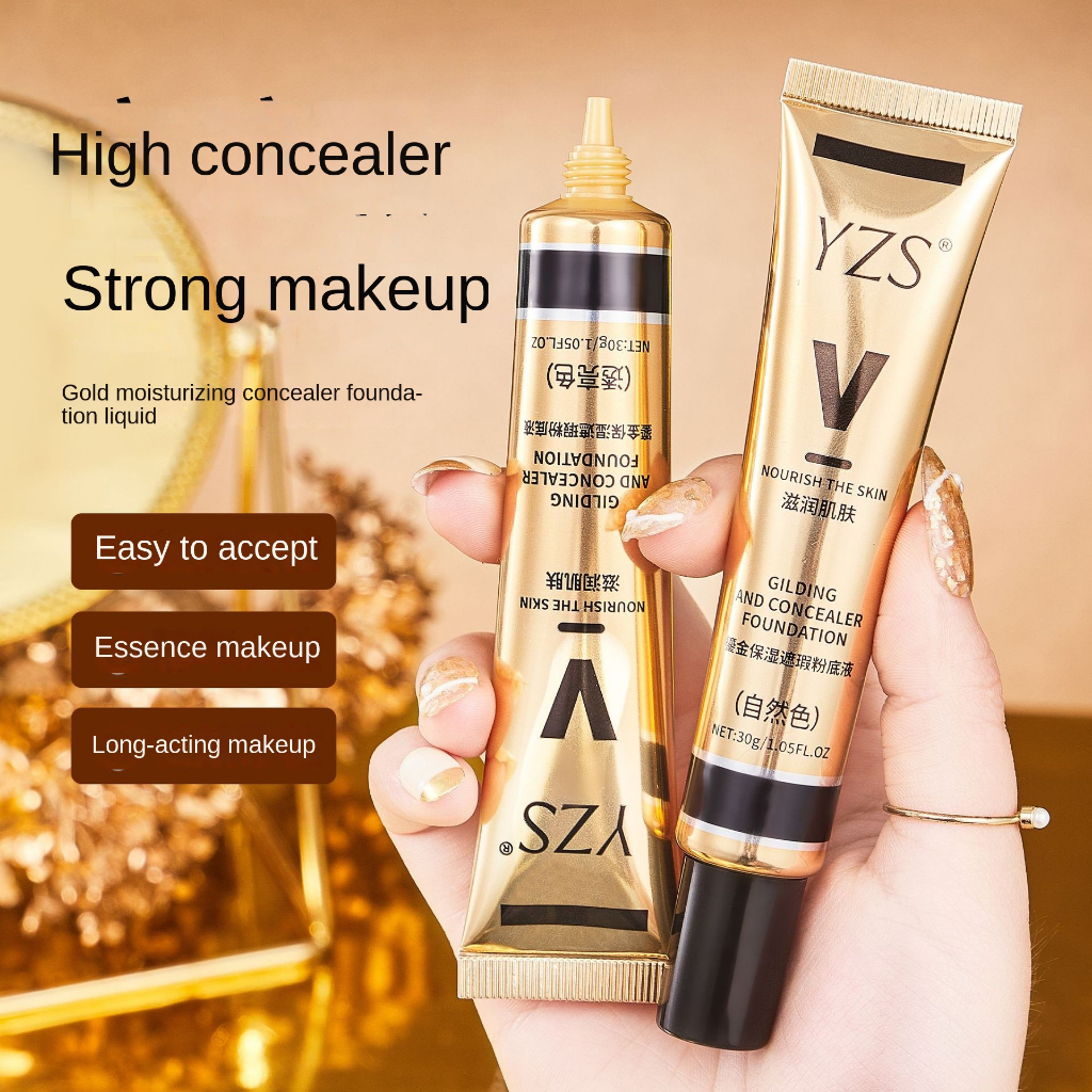 YZS 30ml Light Concealer Liquid Foundation  Kosmetik Isolated Cream Makeup Lightening Liquid Foundation Matte Long Lasting