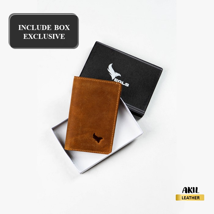 Dompet Lipat Pria Branded Egls Vasto Leather Wallet Model 3/4 Bahan 100% Kulit Sapi Asli Original Premium Cowok Keren Terbaru