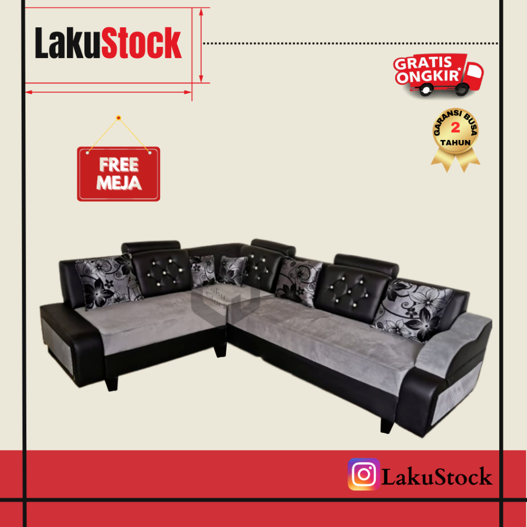 Sofa L Minimalis Sofa L Sudut Sofa L Putus Sofa L Valentino Kancing