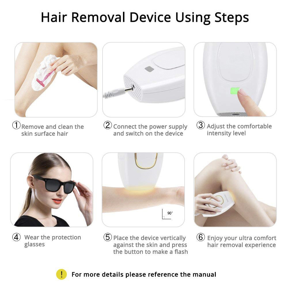IPL Laser Hair Removal Perontok Bulu Permanent Alat Penghilang Bulu Hair Removal Tanpa Sakit alat penghilang bulu permanen menghilangkan bulu