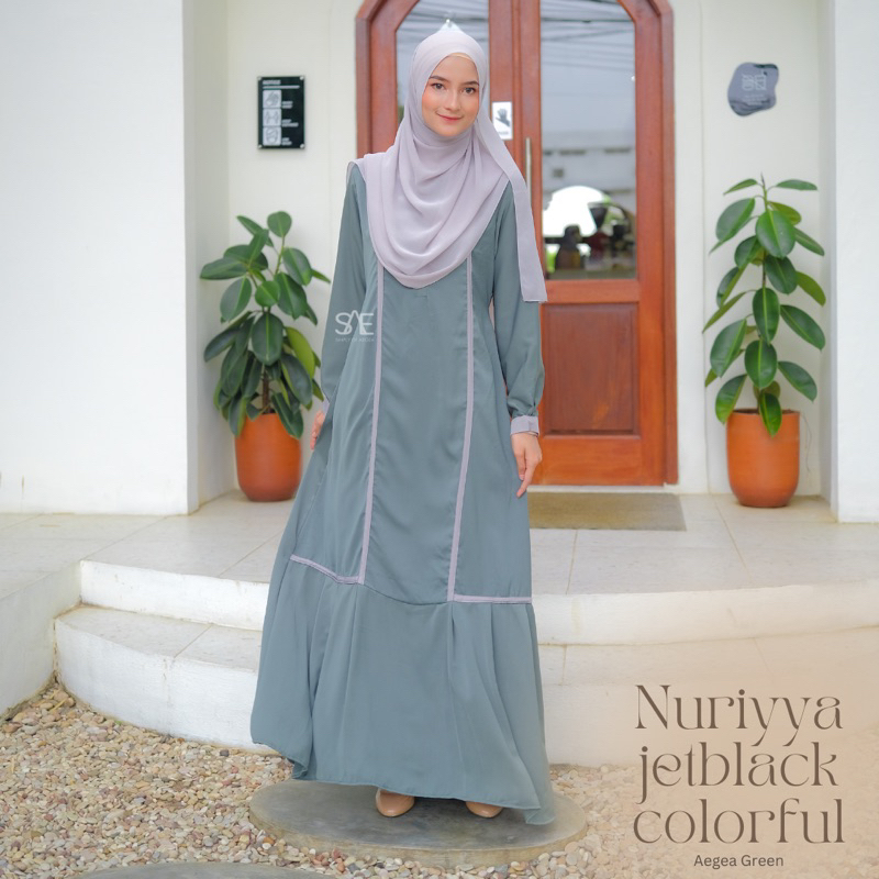 GAMIS NURIYYA JETBLACK COLORFUL BY SIMPLY OF AEGEA SAE