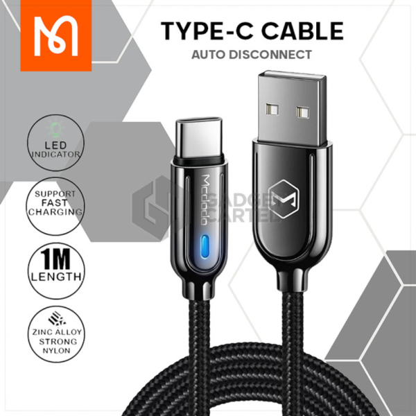 Jual MCDODO CA-6190 KABEL AUTO DISCONNECT POWER OFF TYPE C FAST CHARGING Limited