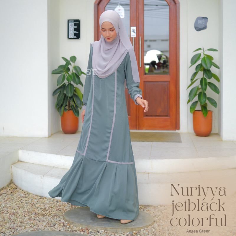 GAMIS NURIYYA JETBLACK COLORFUL BY SIMPLY OF AEGEA SAE