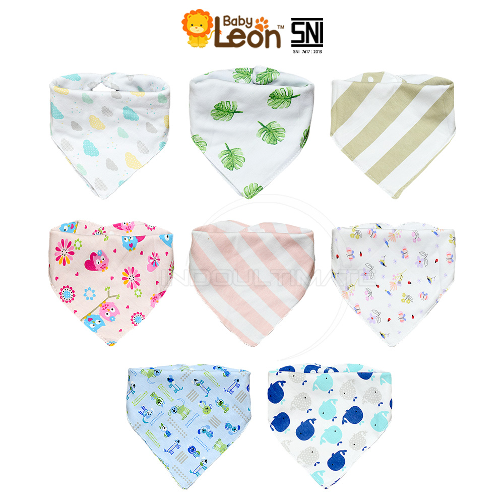 BABY LEON BY-65-ST Slabber Bayi Double Layer Slabber Best Baby Bayi Bib Tatakan Air Liur Tatakan Makan Motif Boy dan Girl Best Baby Slaber Kain Baby Celemek Makan Bayi Slabber Cotton Scraft Makan Liur Bayi Lembut