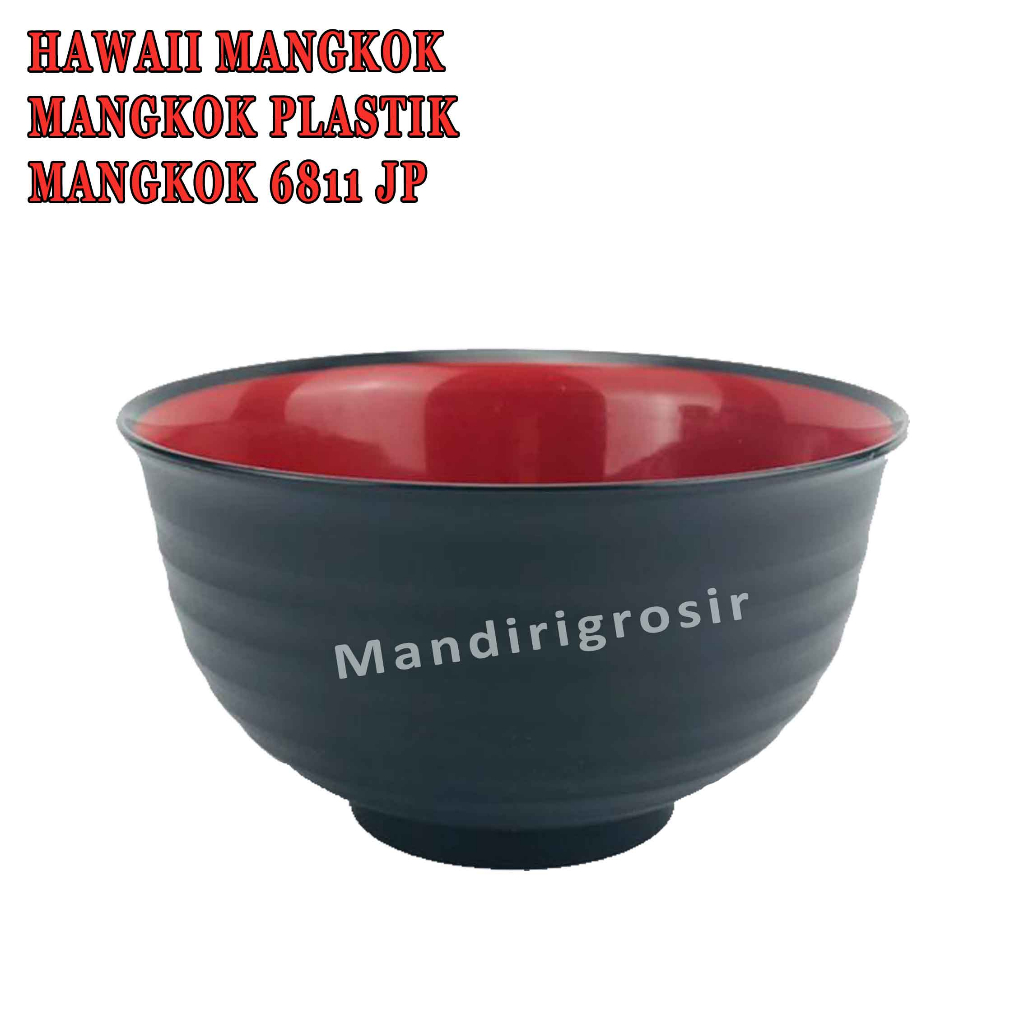 Mangkok Plastik * Hawaii Mangkok * Mangkok Ramen * Uk.17cm