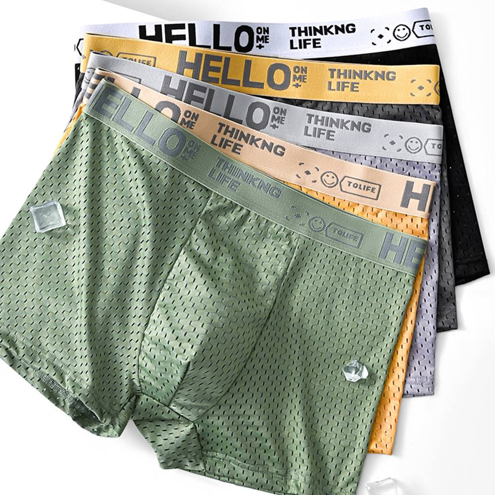 Vip - Celana Dalam Pria Sutra Es Musim Panas Boxer Fashion CD77